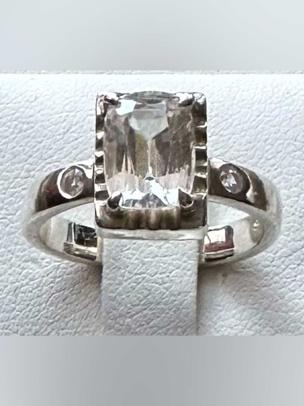 Custom Made Stirling Silver Sapphire Ring